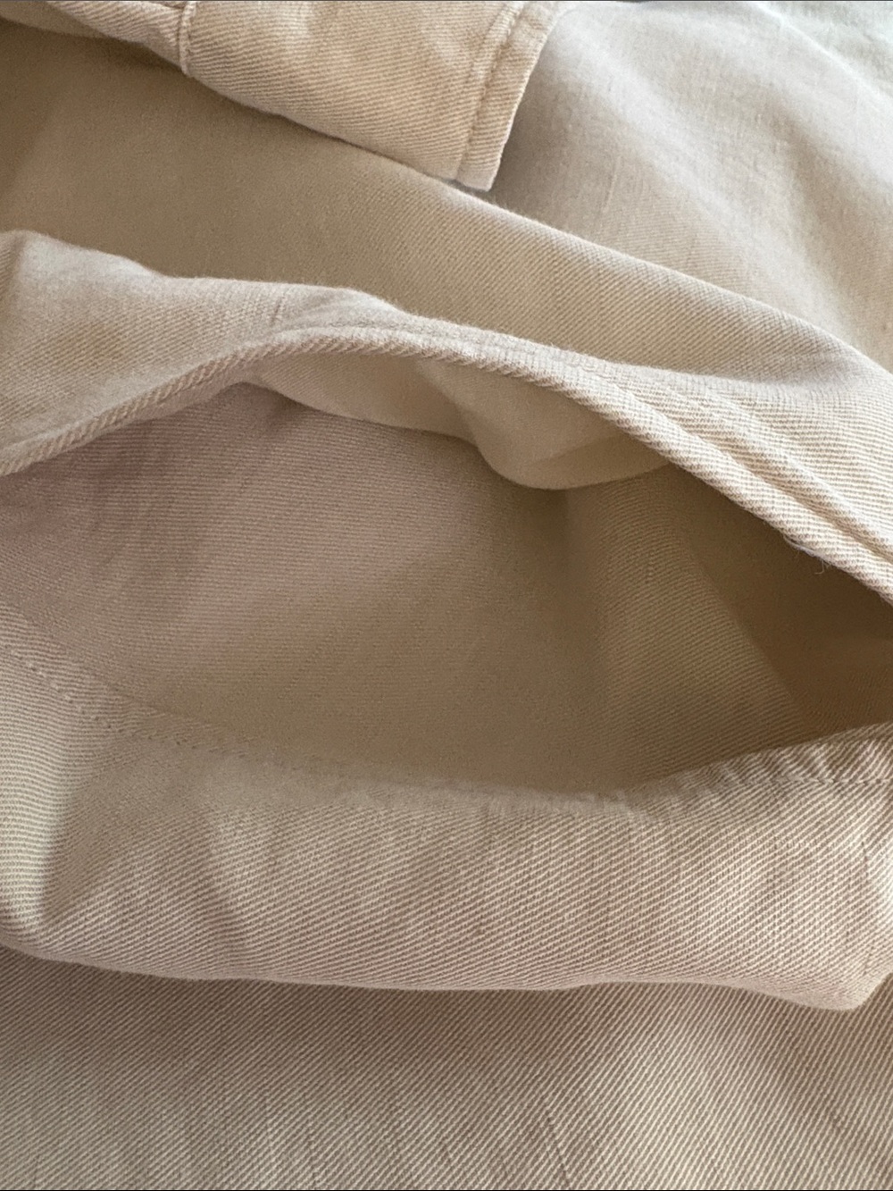 Uniqlo Men's Lightweight Cream Button-Front Shirt Jacket. Cotton.  Linen - Picture 6 of 10